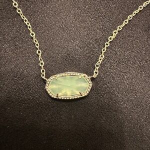 Kendra Scott Teal and Gold Elisa Necklace